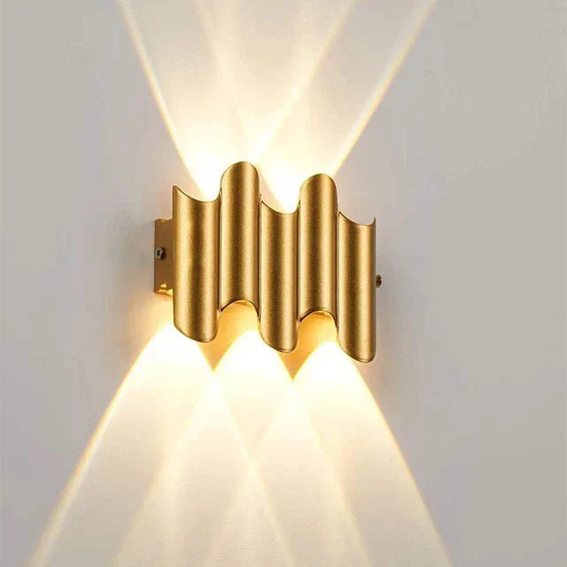 Wave-Shaped LED Wall Lamp – Nature-Inspired Elegance with Calming Light 6