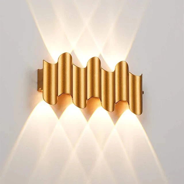 Wave-Shaped LED Wall Lamp – Nature-Inspired Elegance with Calming Light 7