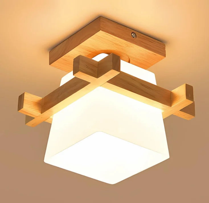 Wooden Ceiling Light – Elegant Design for Warm Ambiance 0