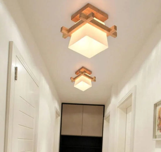 Wooden Ceiling Light – Elegant Design for Warm Ambiance 2