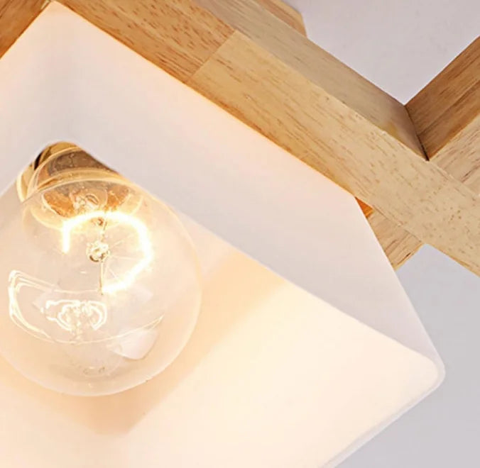 Wooden Ceiling Light – Elegant Design for Warm Ambiance 4