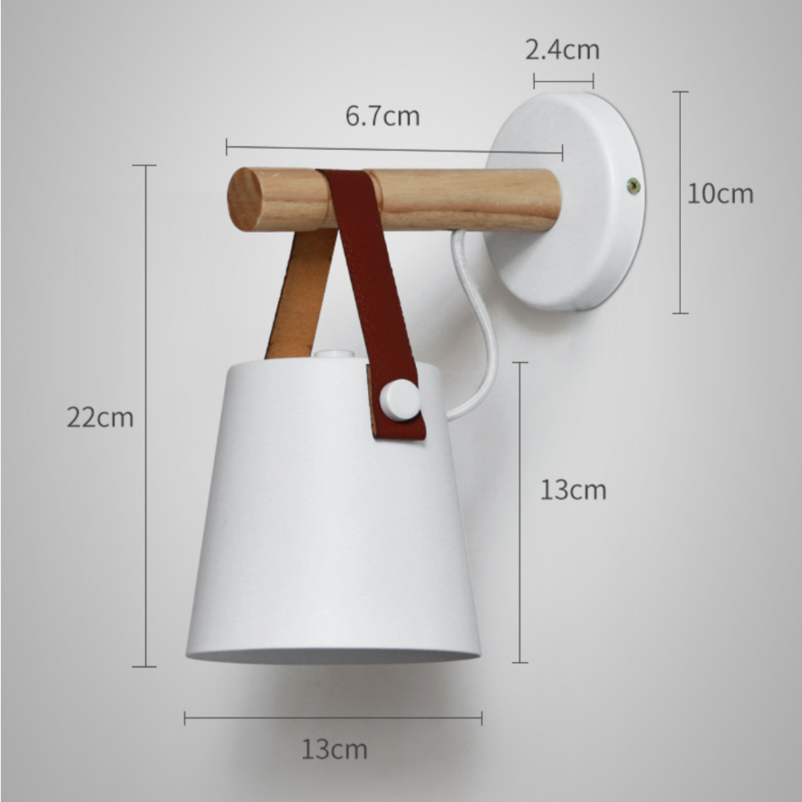 Wooden Wall Light – Elegant Scandinavian Design with Warm Glow 6