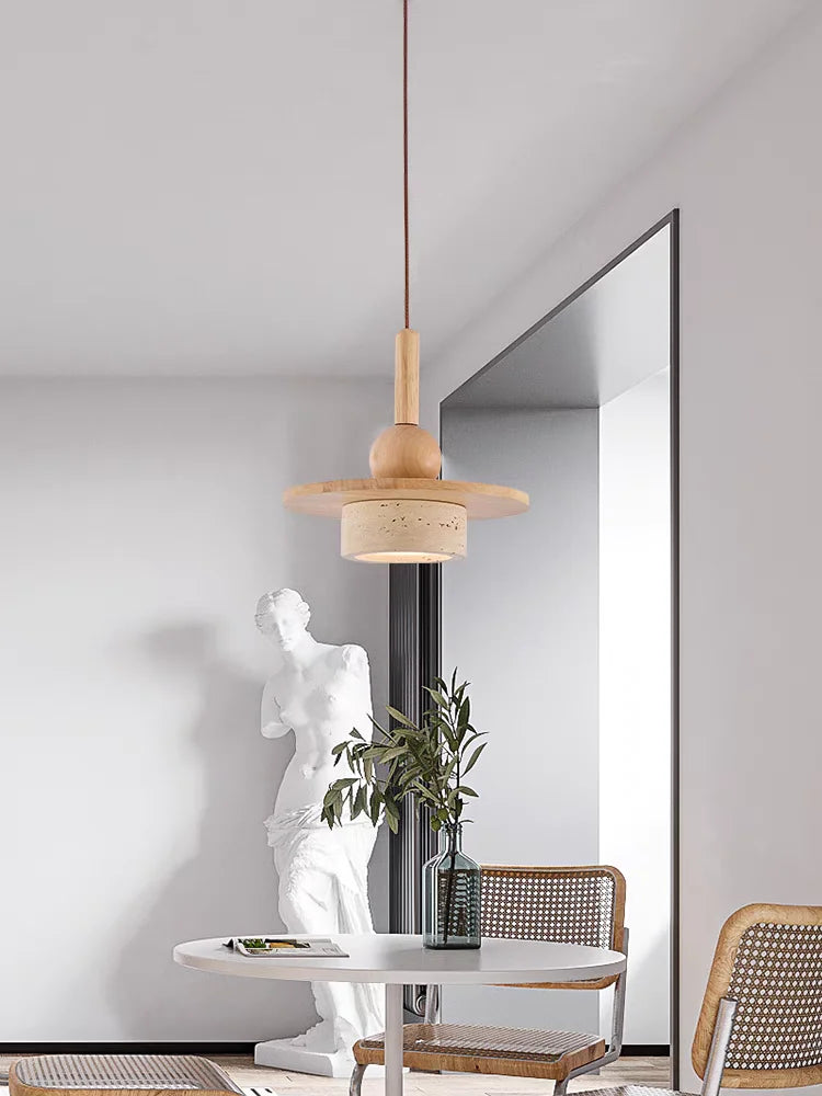 Yellow Cave Stone Wabi-Sabi Chandelier – Unique Vintage Glow for Every Setting 3