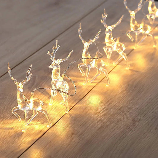 1.5M LED Reindeer Christmas Lights – Charming Decor for Festive Celebrations 0