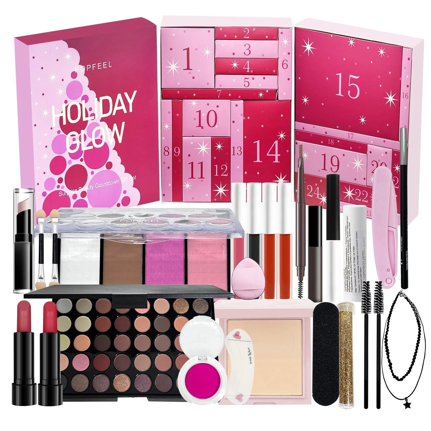 24-Part Makeup Advent Calendar – Unwrap Joy with Premium Beauty Surprises 0