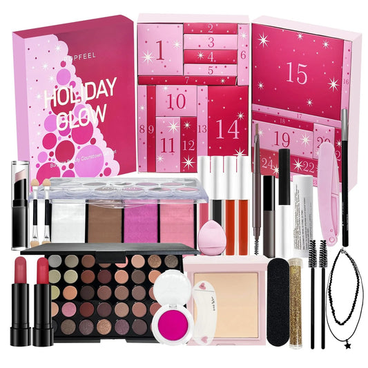 24-Part Makeup Advent Calendar – Unwrap Joy with Premium Beauty Surprises 0