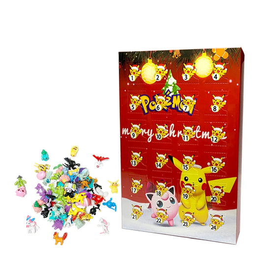 24-Part Pokémon Figures Set – Adorable Kawaii Characters for Advent Joy 0