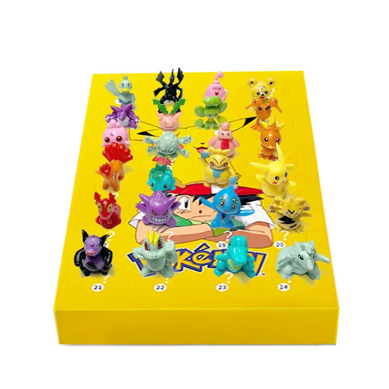 24-Part Pokémon Figures Set – Adorable Kawaii Characters for Advent Joy 2