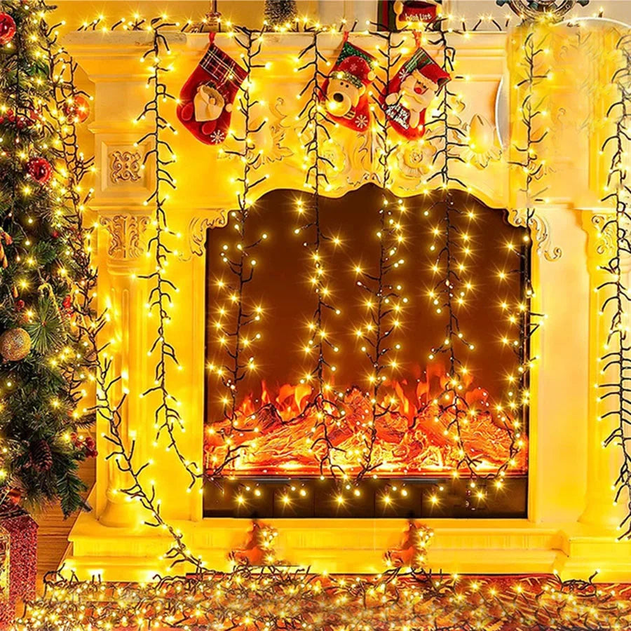 25M 2000 LED Cluster Christmas Lights – Enchanting Outdoor Illumination for Holiday Joy 5