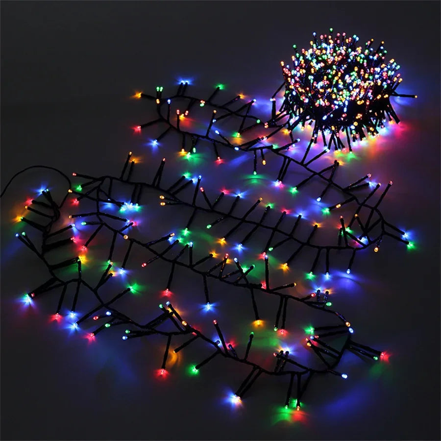 25M 2000 LED Cluster Christmas Lights – Enchanting Outdoor Illumination for Holiday Joy 9