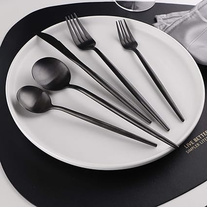 30-Part Minimalist Cutlery Set – Sleek Design for Effortless Dining 2