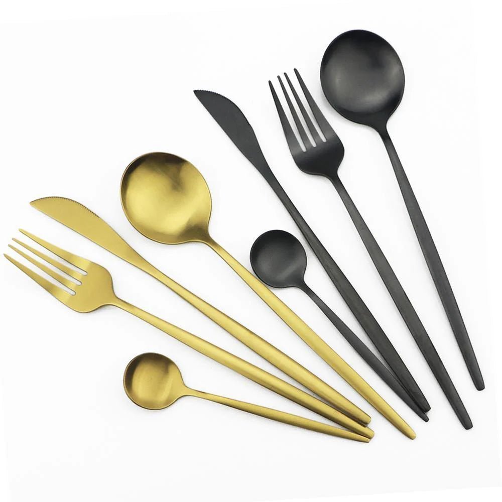 30-Part Minimalist Cutlery Set – Sleek Design for Effortless Dining 5
