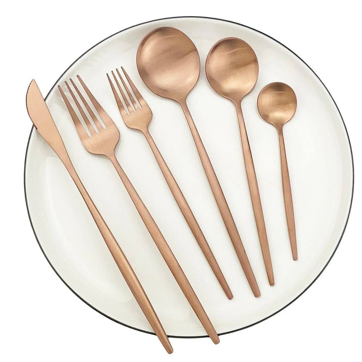 30-Part Minimalist Cutlery Set – Sleek Design for Effortless Dining 6
