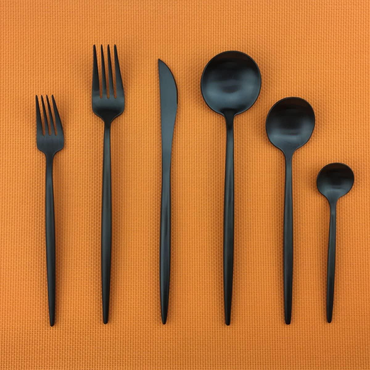 30-Part Minimalist Cutlery Set – Sleek Design for Effortless Dining 8