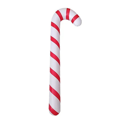 90 Cm Inflatable Christmas Candy Canon Balloons – Bright Red and White Festive Cheer 0