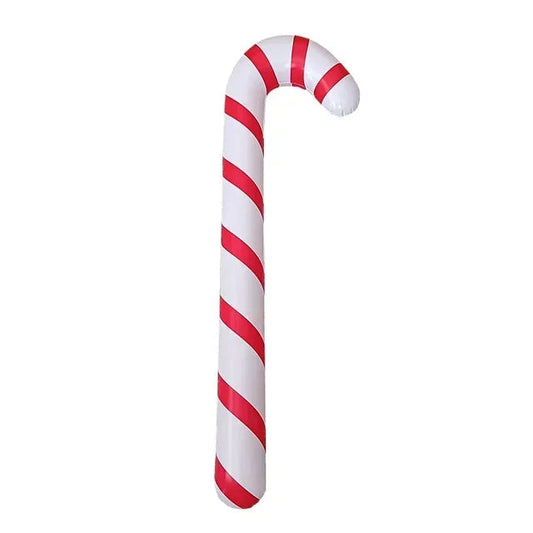90 Cm Inflatable Christmas Candy Canon Balloons – Bright Red and White Festive Cheer 0