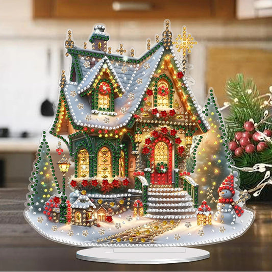 Acrylic Christmas House – Illuminate Your Holidays with Cheer 0