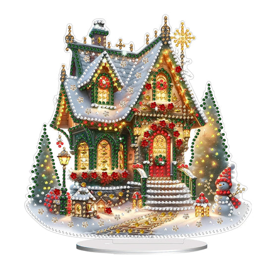 Acrylic Christmas House – Illuminate Your Holidays with Cheer 1