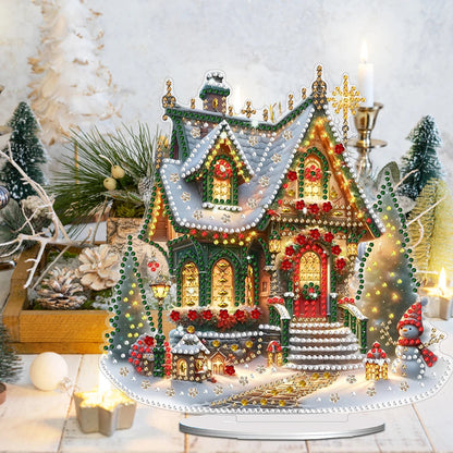 Acrylic Christmas House – Illuminate Your Holidays with Cheer 2