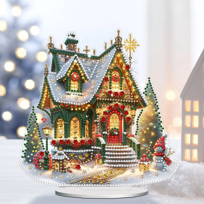 Acrylic Christmas House – Illuminate Your Holidays with Cheer 3