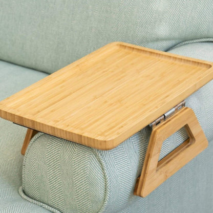Adjustable Bamboo Bed Tray Table – Effortless Style for Snacks and Work 2