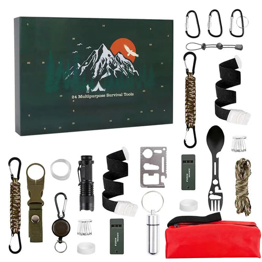 Advent Calendar Survival Kits – 24 Unique Tools for Outdoor Adventures 0