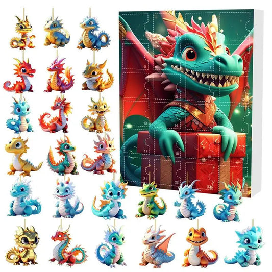 Advent Calendar with Acrylic Dinosaurs – Festive Joy for Young Dino Lovers 1