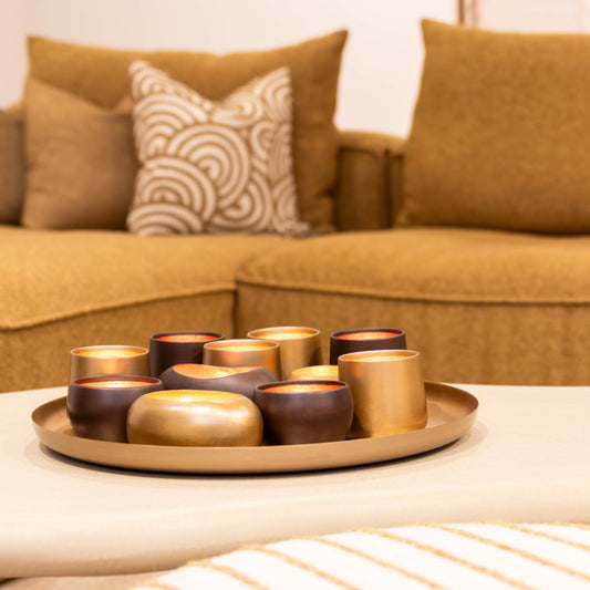 Antique Brass Candle Holder Bowl – Captivating Display for Warmth and Elegance 1