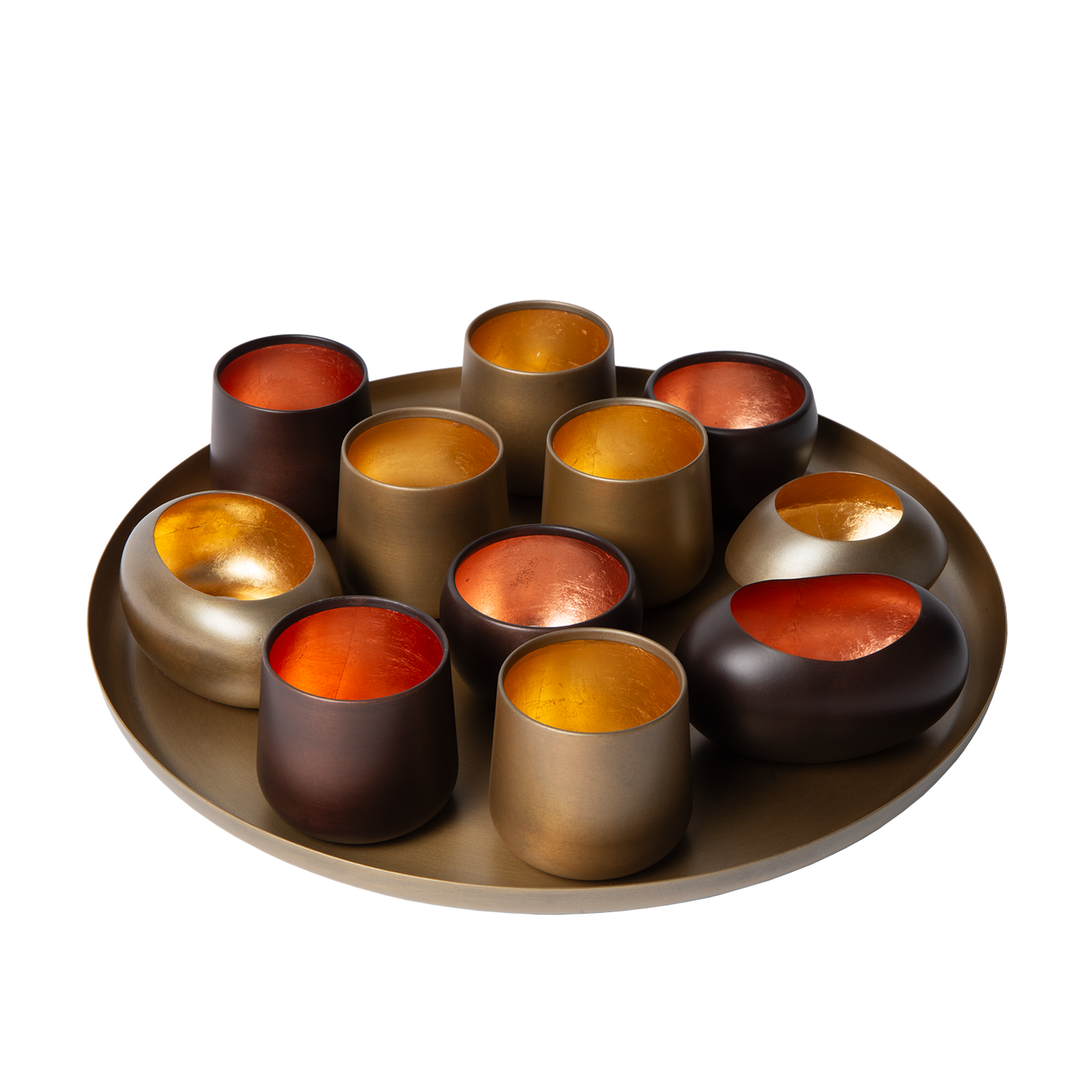 Antique Brass Candle Holder Bowl – Captivating Display for Warmth and Elegance 2