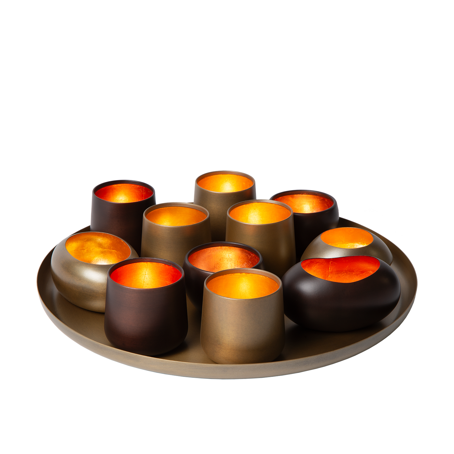 Antique Brass Candle Holder Bowl – Captivating Display for Warmth and Elegance 3