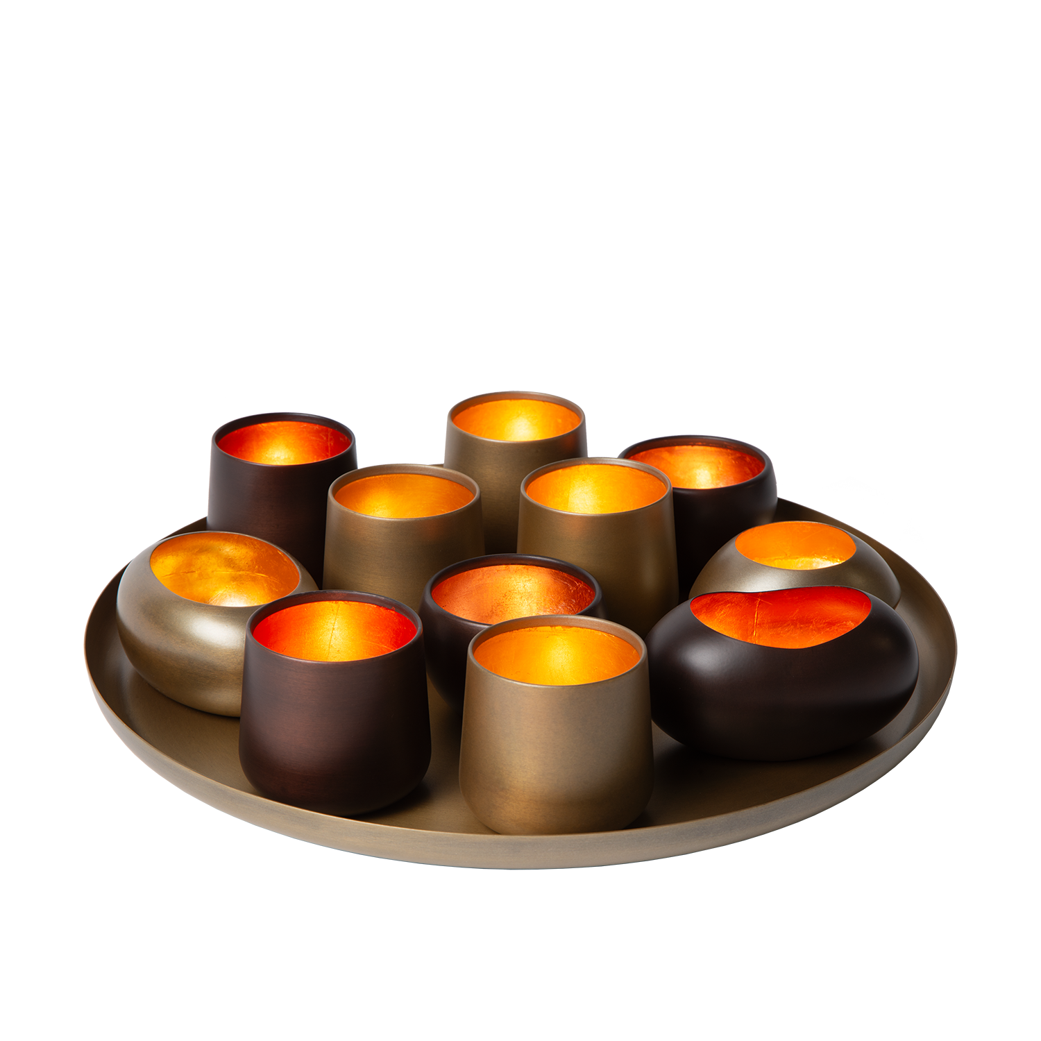 Antique Brass Candle Holder Bowl – Captivating Display for Warmth and Elegance 3