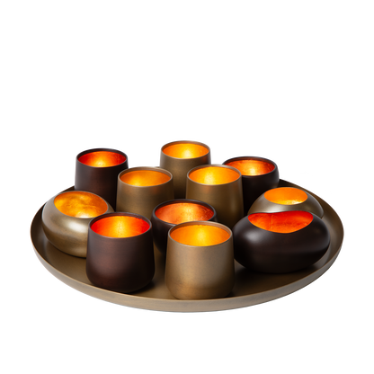 Antique Brass Candle Holder Bowl – Captivating Display for Warmth and Elegance 3