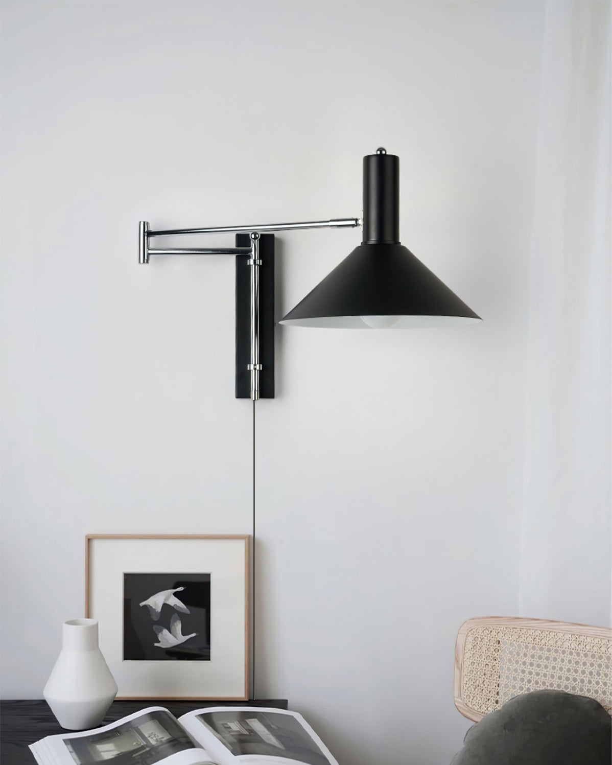 Anvia Wall Lamp With Plug – Adjustable Arm For Elegant Ambiance 4