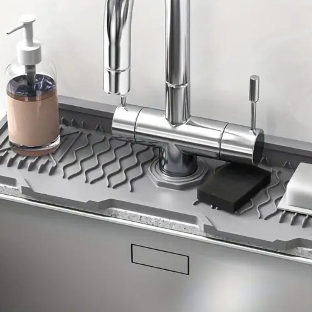 Aqua Slope Rubber Faucet Mat – Effective Water Drainage Solution 4
