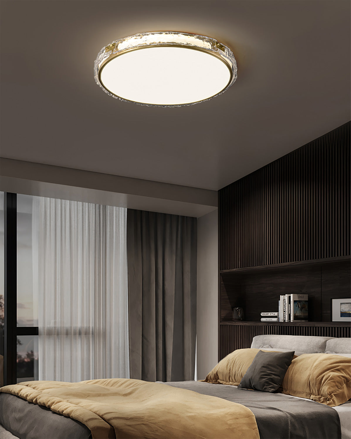 Arlus Ceiling Lamp – Contemporary Elegance with Gold Accents 6