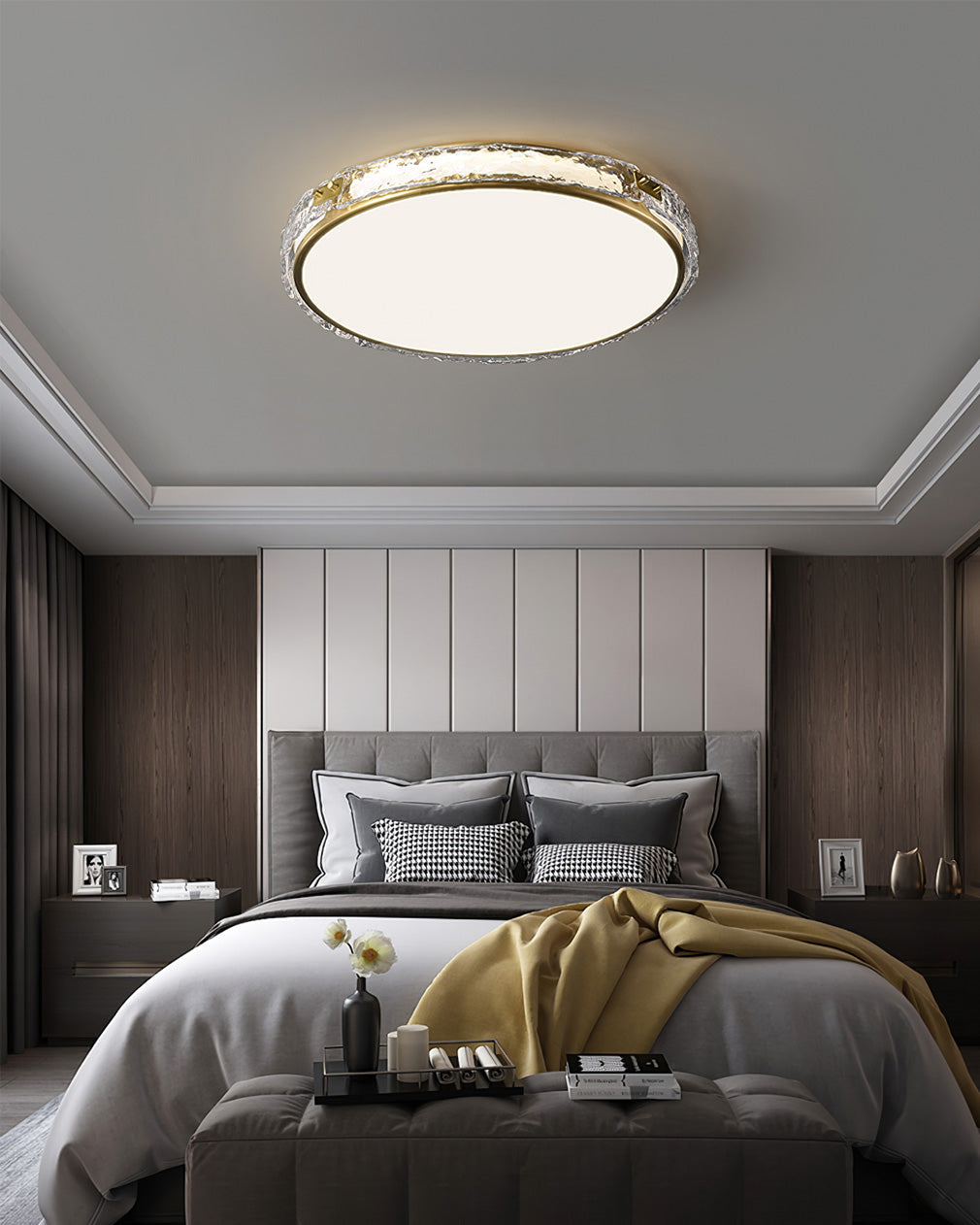 Arlus Ceiling Lamp – Contemporary Elegance with Gold Accents 8
