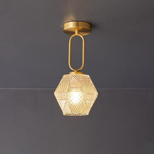 Art Deco Ceiling Light Fixture – Elegant Design with Unique Light Reflection 0