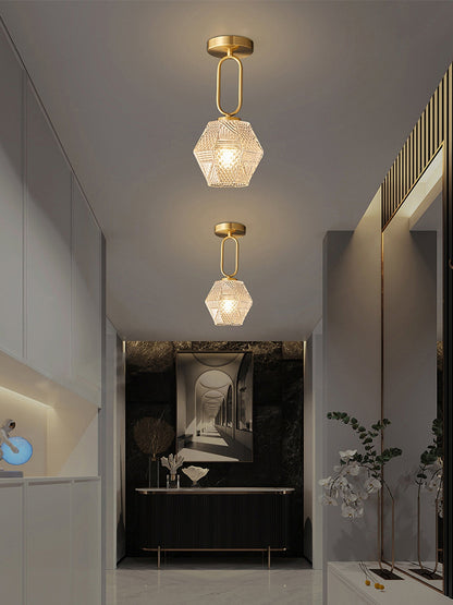 Art Deco Ceiling Light Fixture – Elegant Design with Unique Light Reflection 6