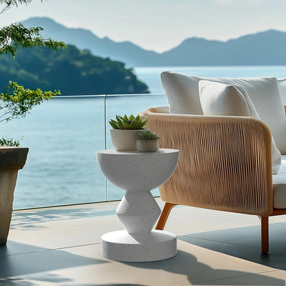 Artificial Terrazzo Concrete Side Table – Elegant Design for Indoor and Outdoor Spaces 5