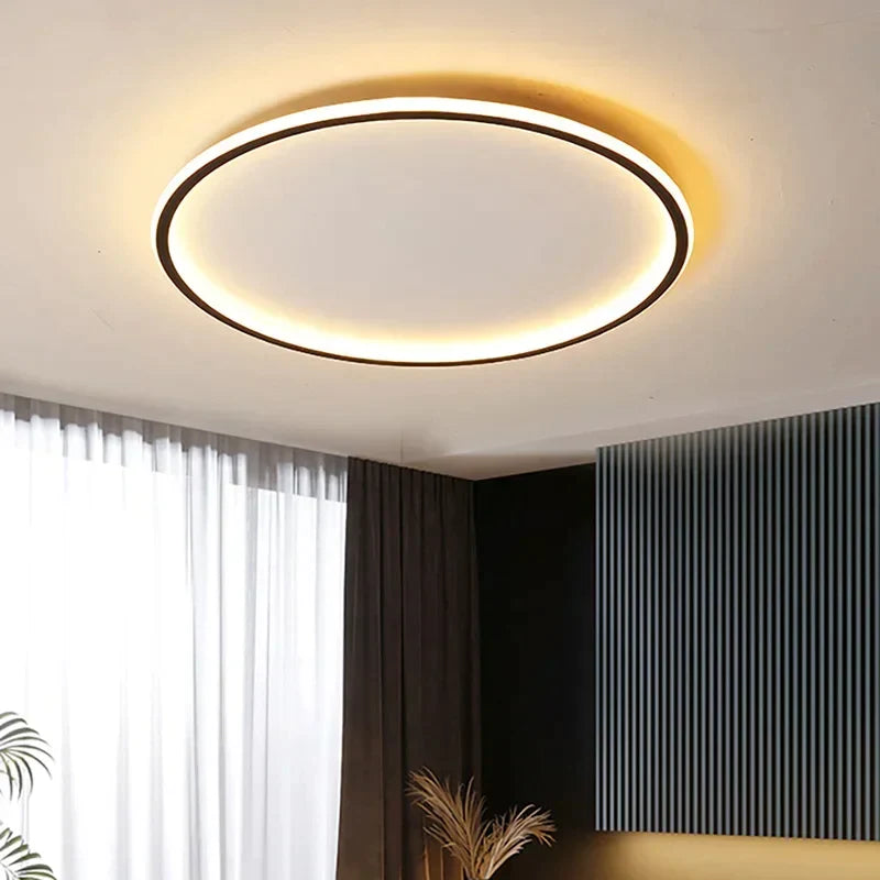Auroraglobe Nordic Round Ceiling Light – Modern Elegance with Inviting Illumination 0