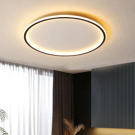 Auroraglobe Nordic Round Ceiling Light – Modern Elegance with Inviting Illumination 0