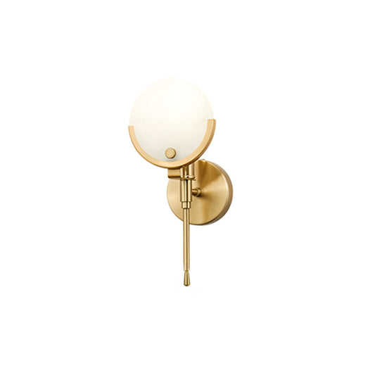 Ava Brass Wall Lamp – Elegant Illumination with Marble 0