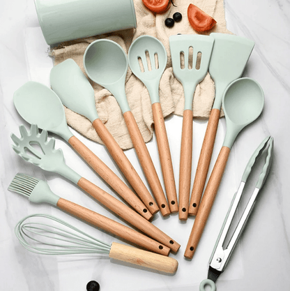 BPA-Free Silicone Cooking Utensils Set – Elegant Kitchen Tools for Safe Culinary Adventures 0