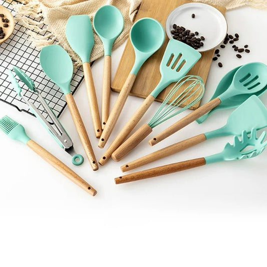 BPA-Free Silicone Cooking Utensils Set – Elegant Kitchen Tools for Safe Culinary Adventures 1