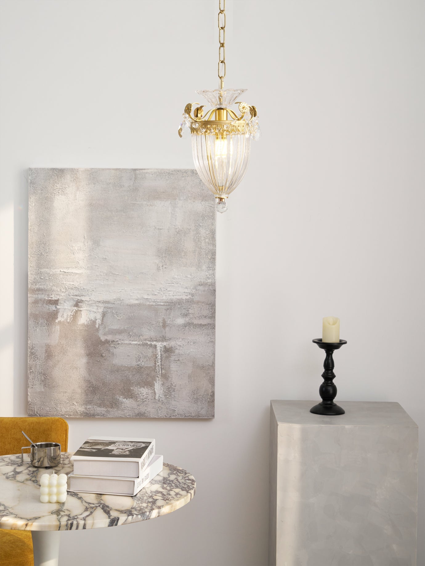 Bagatelle Pendant Lamp – Luxurious Brass and Crystal Elegance 6