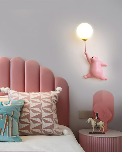 Bear Balloon Wall Lamp – Whimsical Light for Cozy Spaces 7