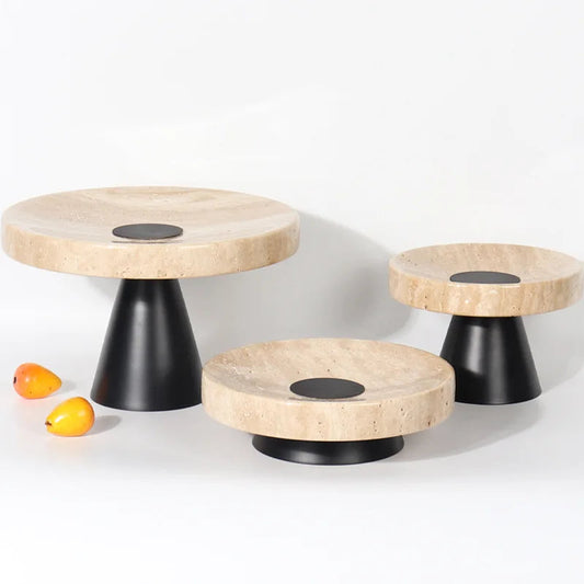 Beige Travertine Serving Tray – Elegant Design for Stylish Gatherings 0