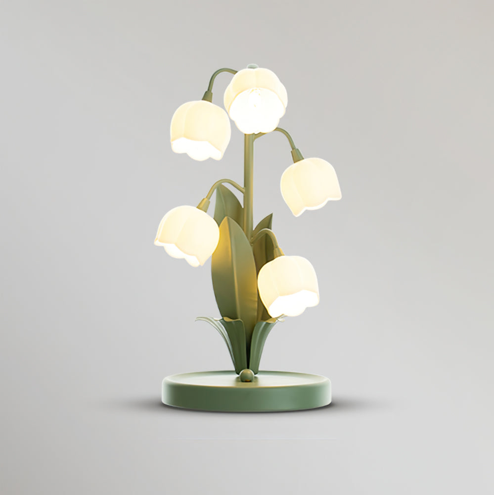 Bell Orchid Table Lamp – Chic Ambiance with Orchid Motif 0