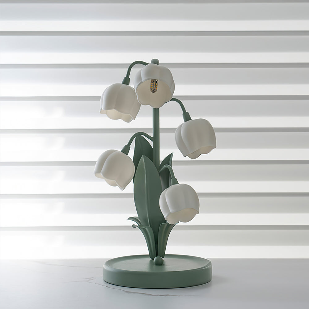 Bell Orchid Table Lamp – Chic Ambiance with Orchid Motif 5