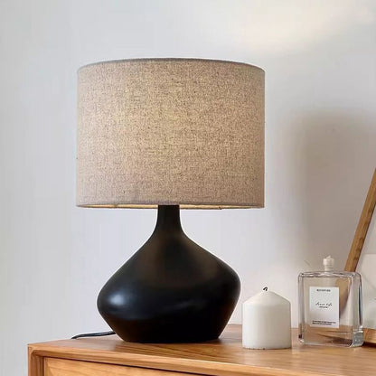 Bingley Ceramic Table Lamp | Natural Linen Shade